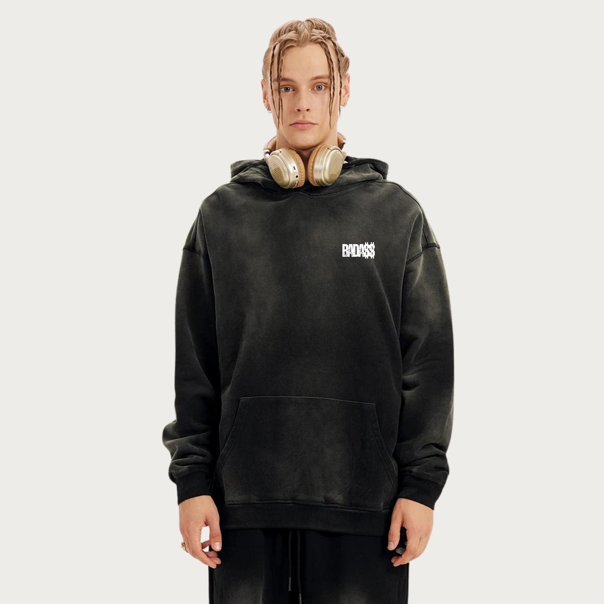 Sweat - Shirt à Capuche Délavé - Urban Badass