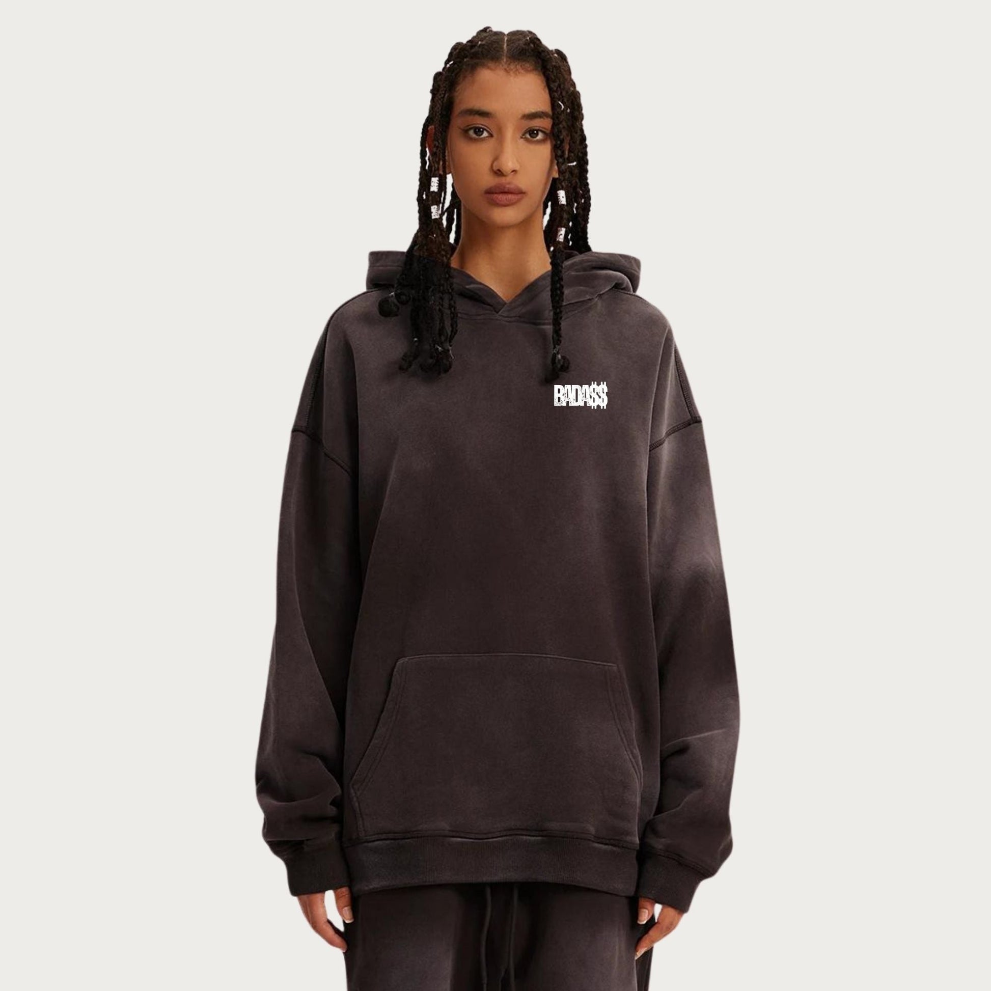 Sweat - Shirt à Capuche Délavé - Urban Badass