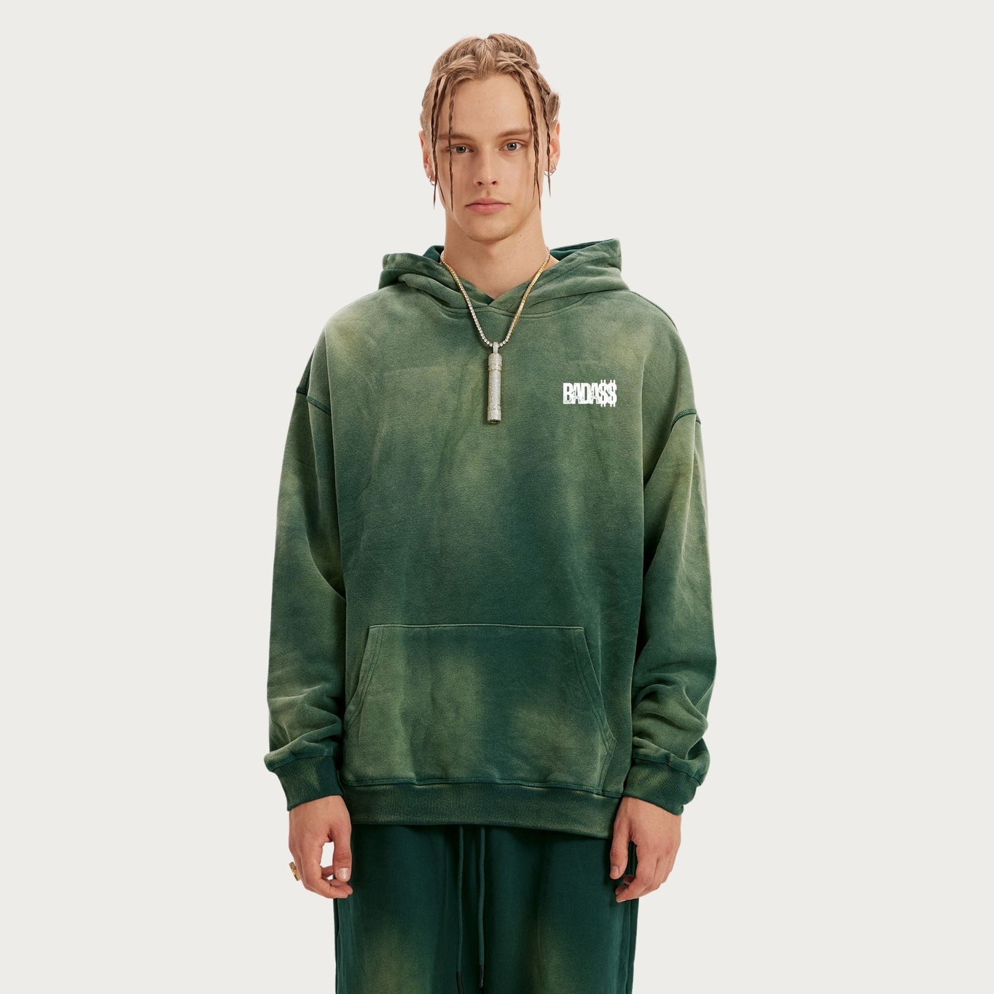 Sweat - Shirt à Capuche Délavé - Urban Badass