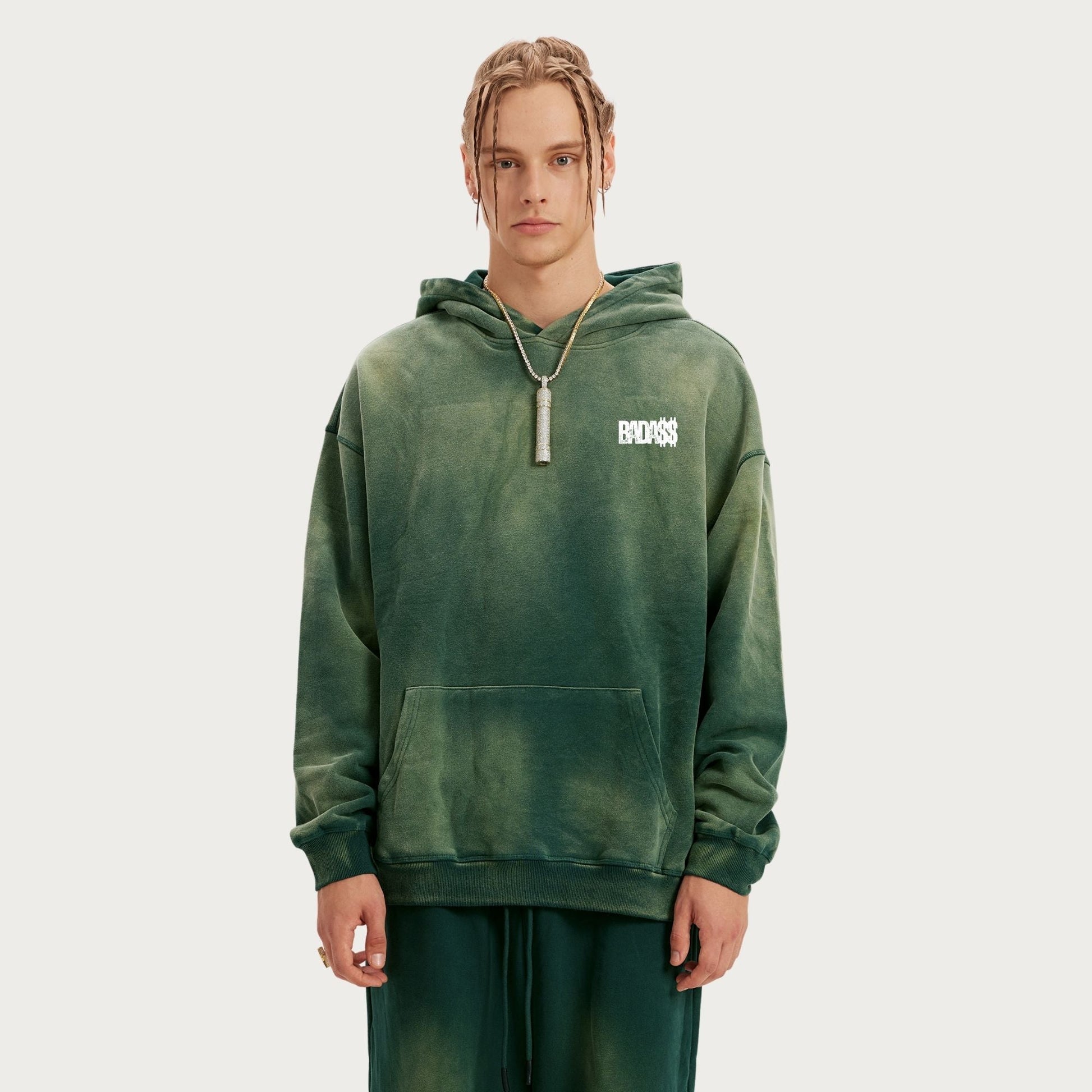 Sweat - Shirt à Capuche Délavé - Urban Badass
