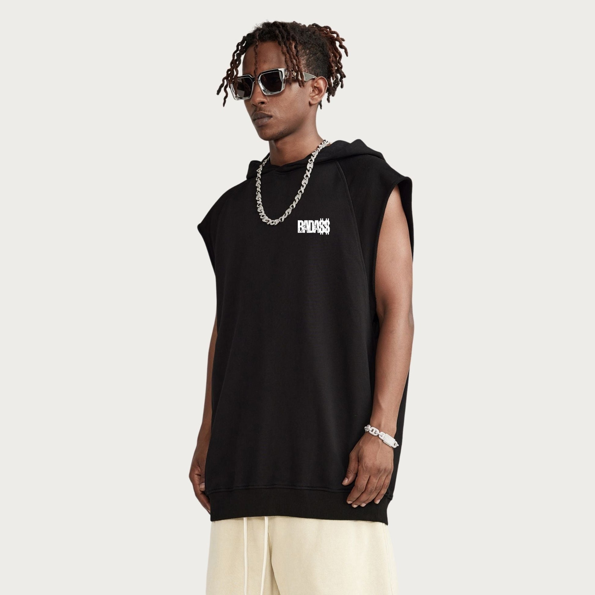 Sweat - Shirt à Capuche Sans - Manches - Urban Badass