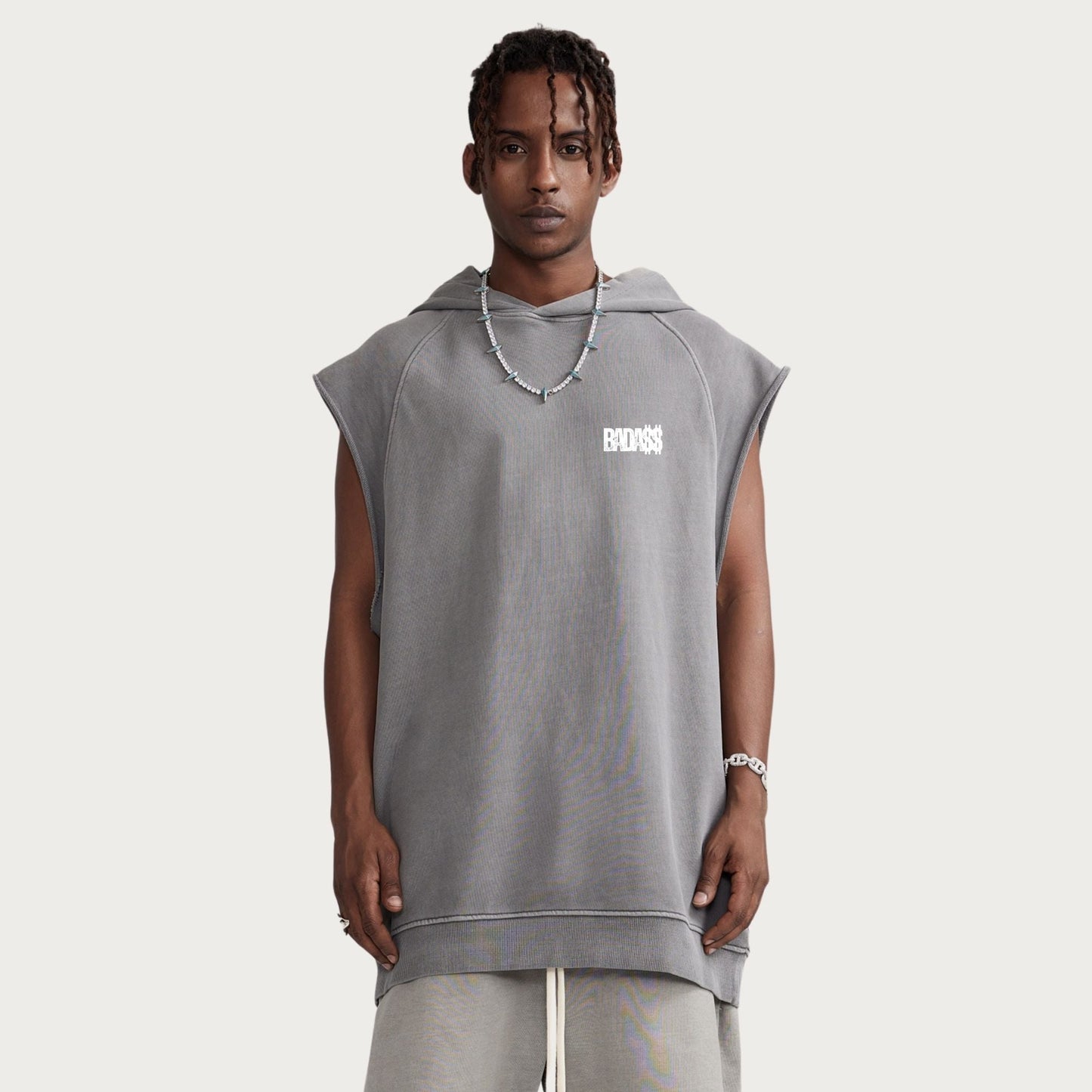 Sweat - Shirt à Capuche Sans - Manches - Urban Badass