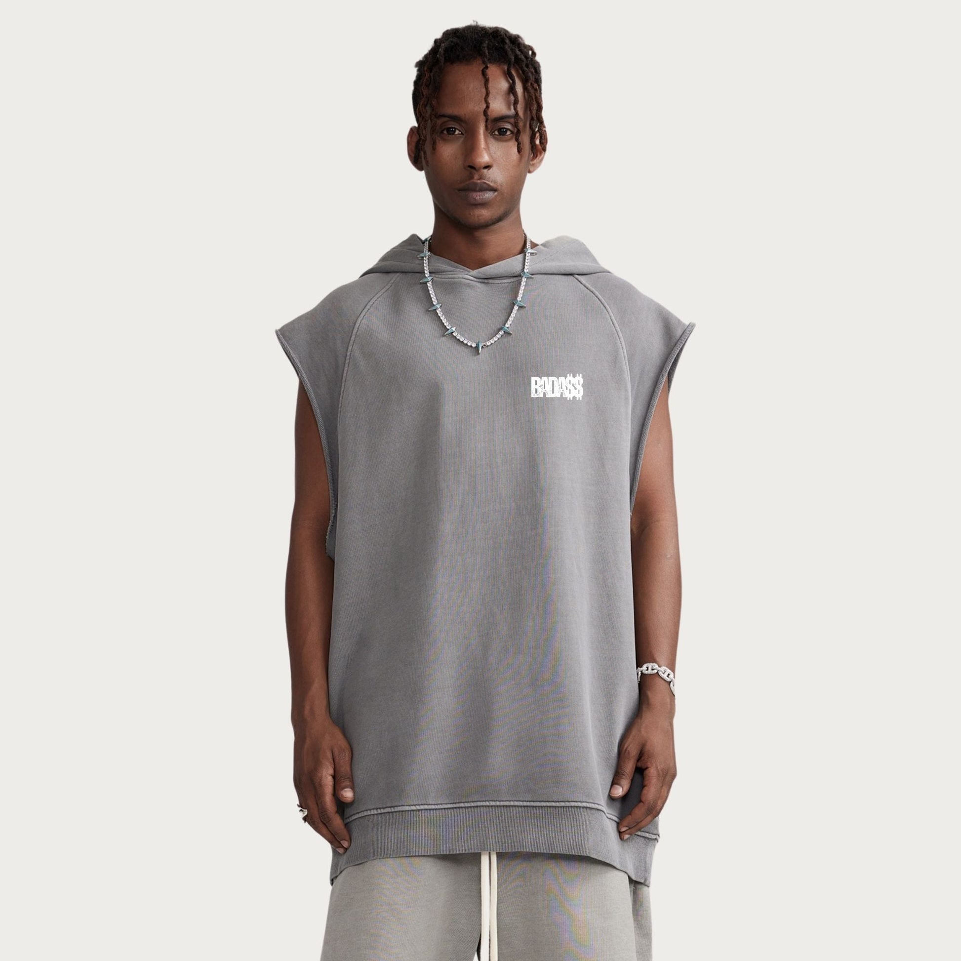 Sweat - Shirt à Capuche Sans - Manches - Urban Badass