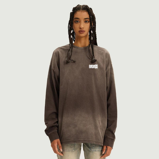 T-Shirt Manches Longues Délavé - Urban Badass